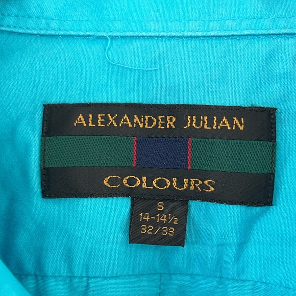 Alexander Julian Shirts Alexander Julian Blue Long Sleeve Dress